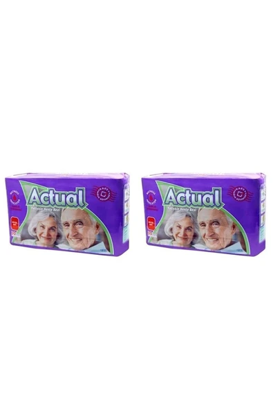 ACTUAL Yetişkin Hasta Bezi Bağlamalı L- Büyük Boy 60 Adet (30*2 ADET) ürün görseli 1