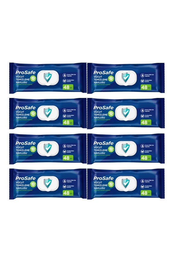 PROSAFE Hasta Vücut Perine Temizleme Havlusu 8 Paket 384 Yaprak ürün görseli 1