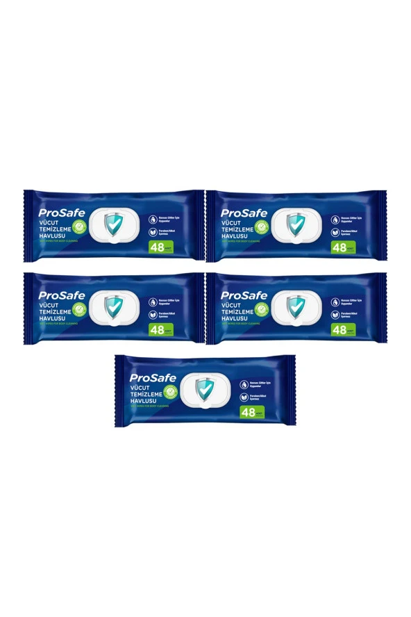 PROSAFE Hasta Vücut Perine Temizleme Havlusu 5 Paket 240 Yaprak ürün görseli 1