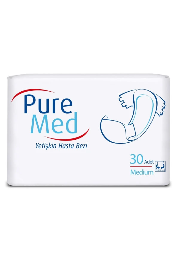 Puremed Hasta Bezi Bel Bantlı M Orta 30 Adet ürün görseli 1