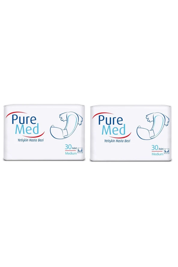 Puremed Hasta Bezi Bel Bantlı M Orta 60 Adet ürün görseli 1