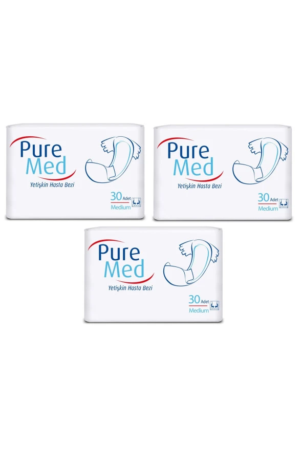 Puremed Hasta Bezi Bel Bantlı M Orta 90 Adet ürün görseli 1