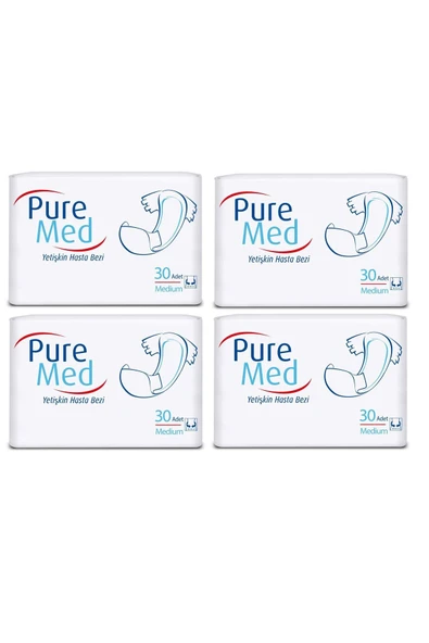 Puremed Hasta Bezi Bel Bantlı M Orta 120 Adet ürün görseli 1
