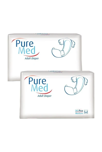 Puremed Belbantlı Yetişkin Hasta Bezi 60 Adet Medium ürün görseli 1