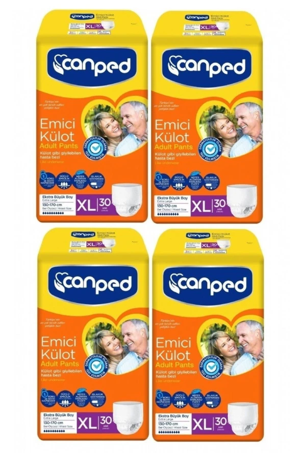 Canped Ekstra Büyük Boy (XL) 120'li Emici Külot ürün görseli 1