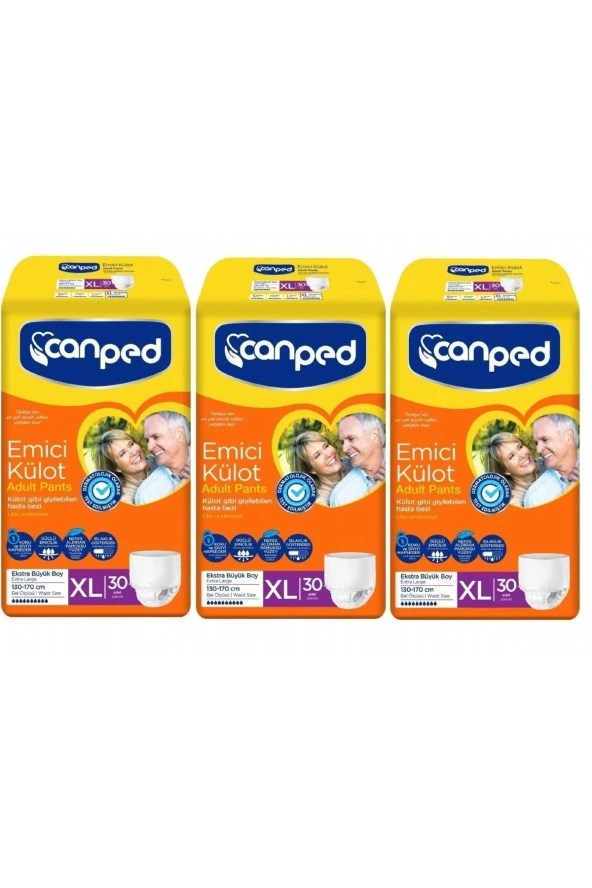 Canped Ekstra Büyük Boy (XL) 90'lı Emici Külot ürün görseli 1