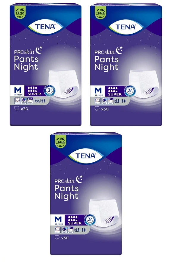 TENA Proskin Pants Night Medium Orta Emici Külot 90 Adet ürün görseli 1
