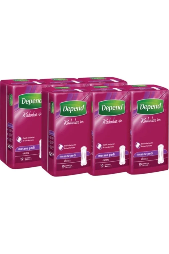 Depend Mesane Pedi Ekstra Kadın 10lu 6 Adet ürün görseli 1