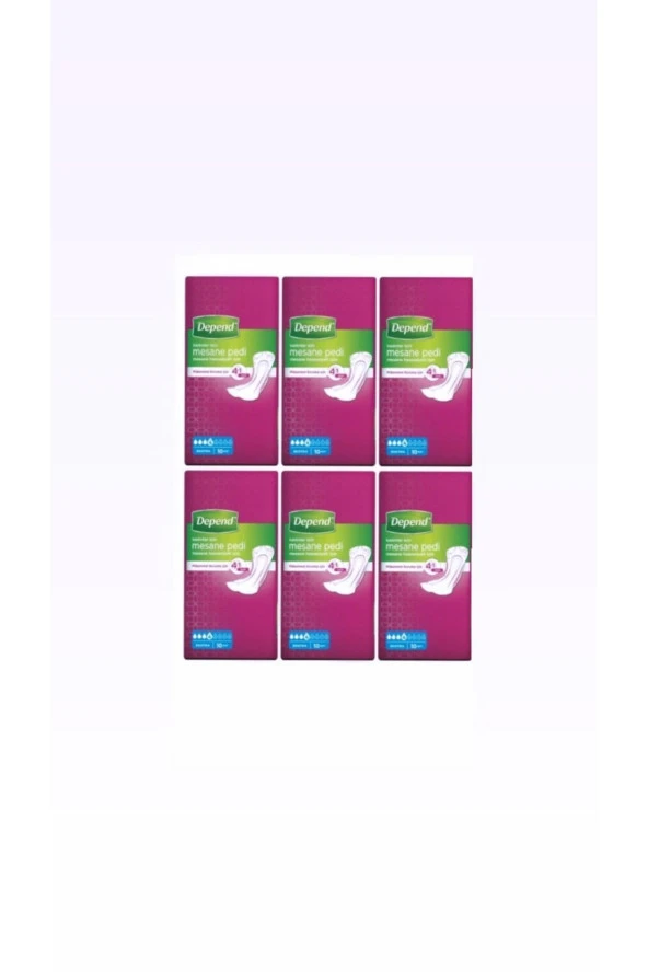 Depend Mesane Pedi Kadın Extra (10’lu) 6’lı Paket ürün görseli 1