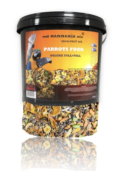Jako,kakadu,macaw Ve Diğer Iri Papağanlar Yemi Parrot-food 5 Kg Mammamiamix ürün görseli 1