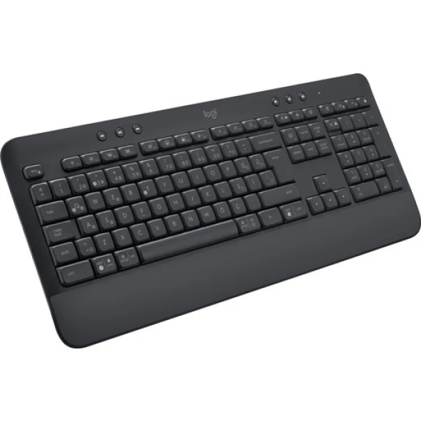 Logitech Signature K650 Tam Boyutlu Kablosuz Türkçe Q Klavye - Siyah ürün görseli 1