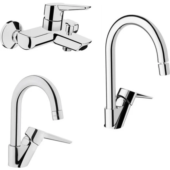 Artema Solid S Kuğu Lavabo, Eviye Mutfak ve Banyo Batarya Seti ürün görseli 1