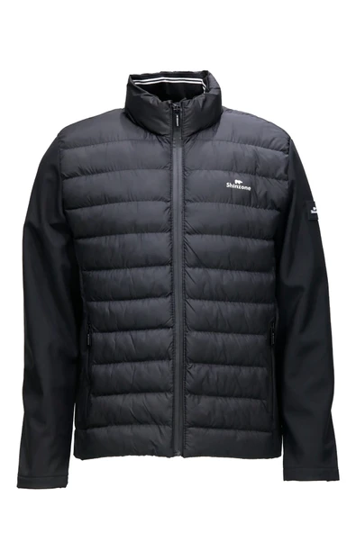 Erkek Dikyaka Kolu Softshell Şişme Siyah Mont ürün görseli 1