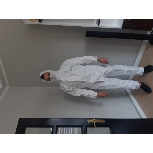 Polly Cover Ultrasonic Dikiş Lamine Vücut Koruma Tulumu  Işgüvenliği Ekipmanı Polly Cover Tulum Altınay Kimya ürün görseli 1