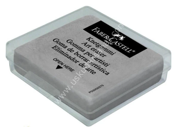 Faber Castell Hamur Silgi Kutulu Gri Renk 127220 ürün görseli 1