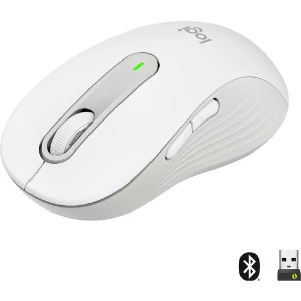 Logitech Signature M650 Büyük Boy Sağ El Için Sessiz Kablosuz Mouse - Beyaz ürün görseli 1