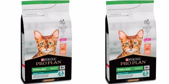 Pro Plan Sterilised Somonlu Kisirlastirilmis Kedi Maması 1,5 Kg X 2 Adet ürün görseli 1