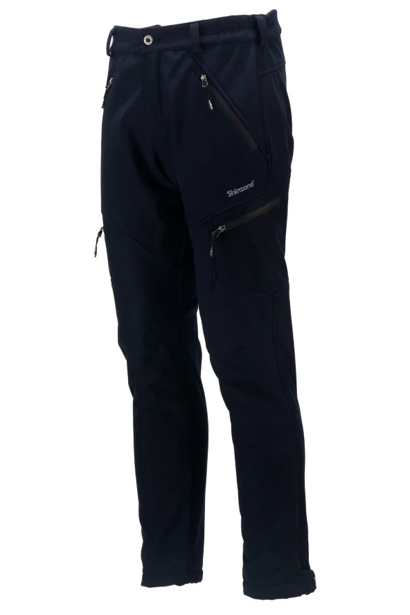 Erkek Soft Shell içi Polarlı Outdoor Lacivert Pantolon ürün görseli 1