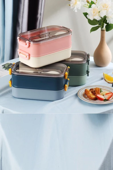 Vagonlife 1500 ML Bento Lunch Box Ofis-Okul İçin Yeni Nesil Sefer Tası -Çorba Kaseli Model-Paslanmaz Çelik 465 ürün görseli 1