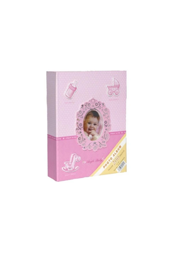 Rabsev 10x15cm 200 Fotoğraf Kapasiteli Lüks Bebek Fotoğraf Albümü ürün görseli 1