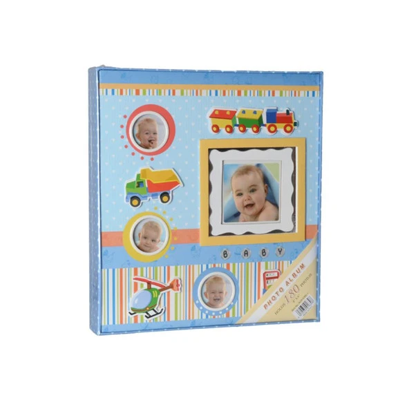 Rabsev 10x18cm 180 Fotoğraf Kapasiteli Lüks Bebek Fotoğraf Albümü ürün görseli 1