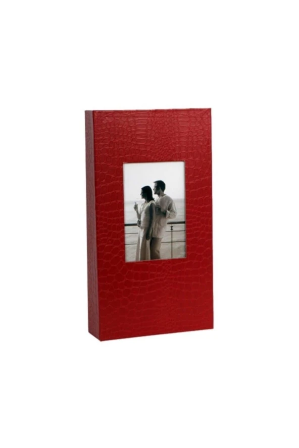 Rabsev 10x15cm 300 Fotoğraf Kapasiteli Lüks Pencereli Deri Fotoğraf Albümü ürün görseli 1