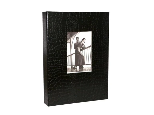 Rabsev 13x18cm 200 Fotoğraf Kapasiteli Lüks Pencereli Deri Fotoğraf Albümü ürün görseli 1
