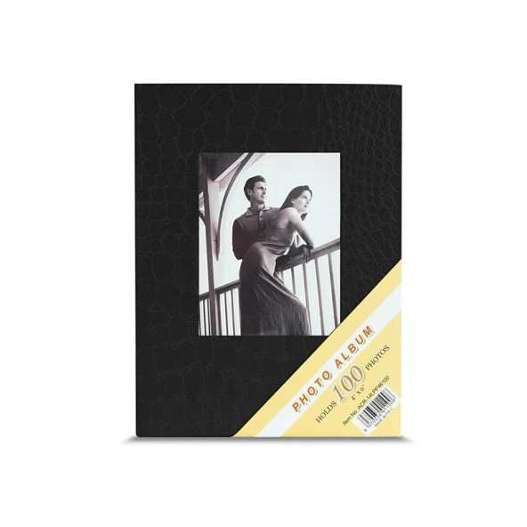 Rabsev 10x15cm 100 Fotoğraf Kapasiteli Lüks Pencereli Deri Fotoğraf Albümü ürün görseli 1