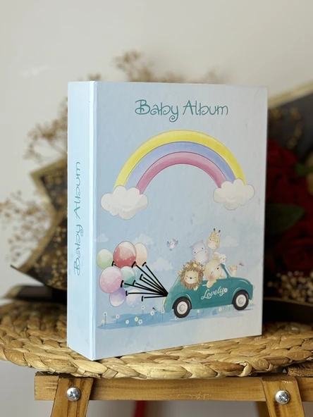 Rabsev RS306 Fotoğraf Albümü 10x15cm 200 Fotoğraf Kapasiteli Baby Desenli Lüks Albüm ürün görseli 1