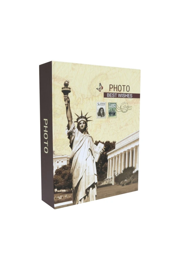 Rabsev RS4602-2 Fotoğraf Albümü 10x15cm 200 Fotoğraf Kapasiteli Özgürlük Anıtı Desenli Anı Albümü ürün görseli 1