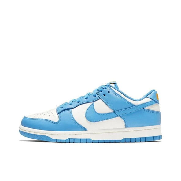 Nike Dunk low Retro Spor Ayakkabı Beyaz-Mavi ürün görseli 1
