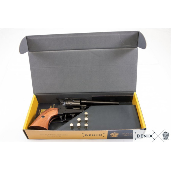 Denix Koleksiyon Grubu-CAL.45 PEACEMAKER REVOLVER 4,75", WITH 6 BULLETS, USA 1873-JDNX1-1186-N ürün görseli 1