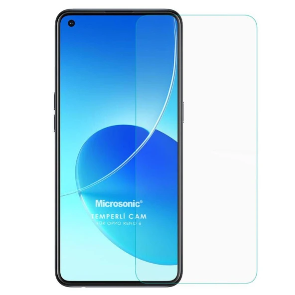 Oppo Reno 6 4G Kırılmaz Cam Ekran Koruyucu Temperli Cam ürün görseli 1