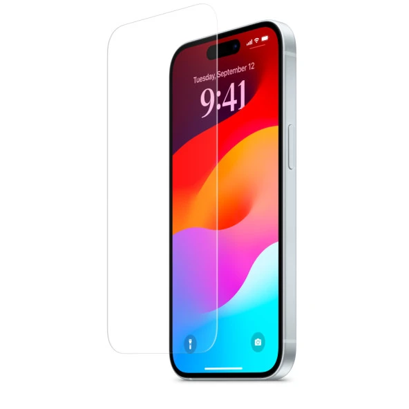 Apple iPhone 15 Kırılmaz Cam Ekran Koruyucu Temperli Cam ürün görseli 1