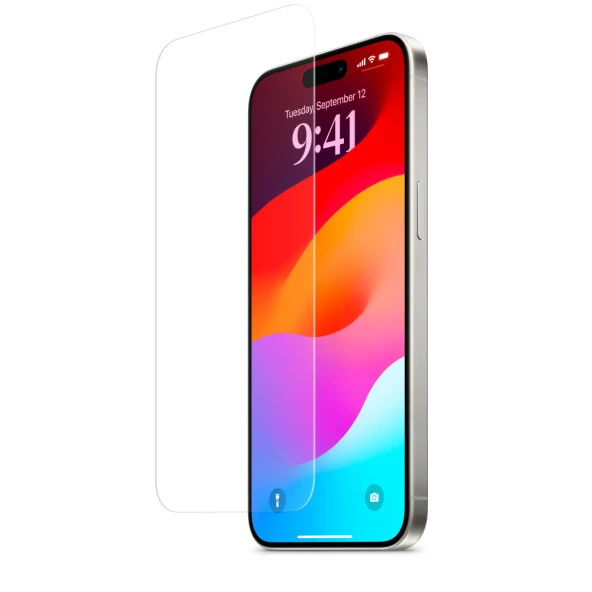 Apple iPhone 15 Pro Max Kırılmaz Cam Ekran Koruyucu Temperli Cam ürün görseli 1