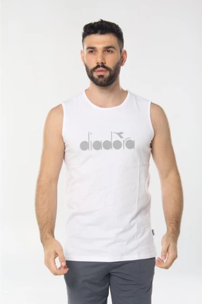 Diadora Therm Erkek Beyaz Kolsuz T-shirt - 1ATL01-BEYAZ ürün görseli 1