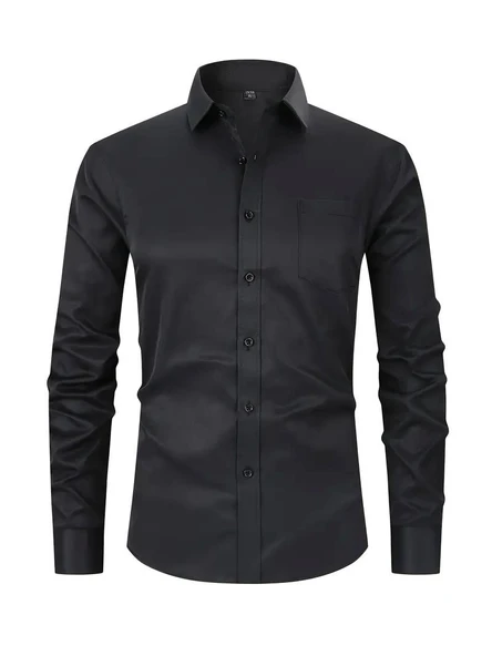 Erkek Klasik Uzun Kol Gömlek Micro BGL-ST03497 - Resim 12