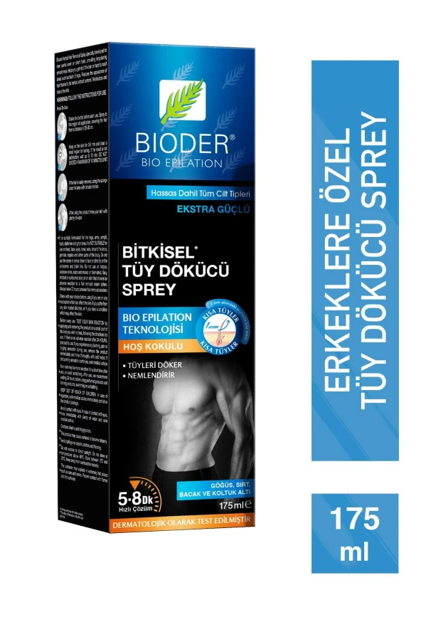 BİODER TÜY DÖKÜCÜ SPREY ERKEK  175 ML ürün görseli 1