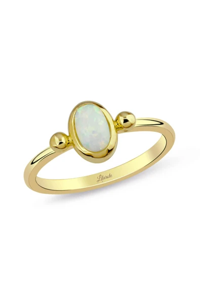 Opal Taşlı Altın Yüzük ürün görseli 1