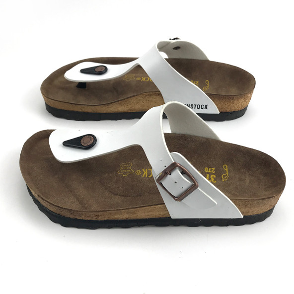 Yeni Sezon Birkenstock Parmak Arası Terlik Beyaz Renk ürün görseli 1