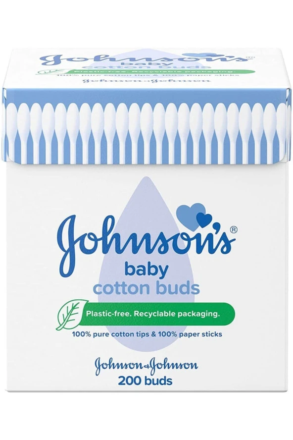 JOHNSON´S BABY Johnsons Baby Kulak Temizleme Çubuğu 200 Adet ürün görseli 1