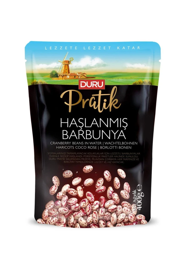 DURU BULGUR Duru Pratik Haşlanmış Barbunya 400 Gr ürün görseli 1