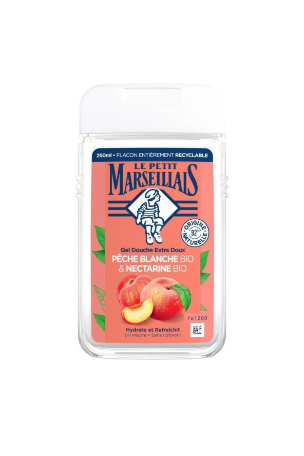 LE PETİT MARSEİLLAİS Şeftali & Nektarin Özlü Bio Duş Jeli | 250 Ml ürün görseli 1