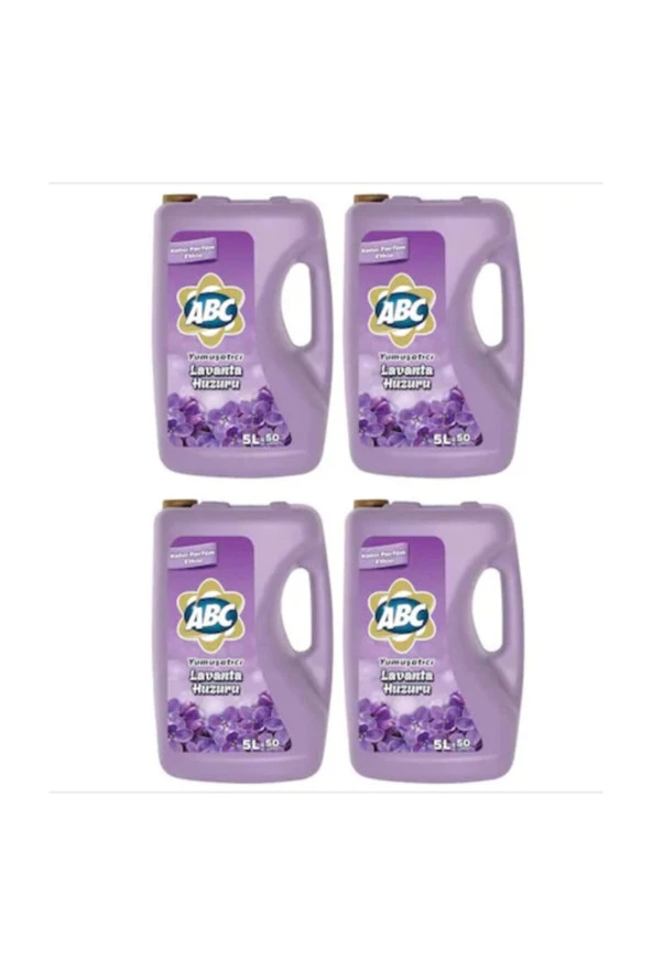 ABC Çamaşır Yumuşatıcı Lavanta Huzuru 5 Lt 4 Adet ürün görseli 1