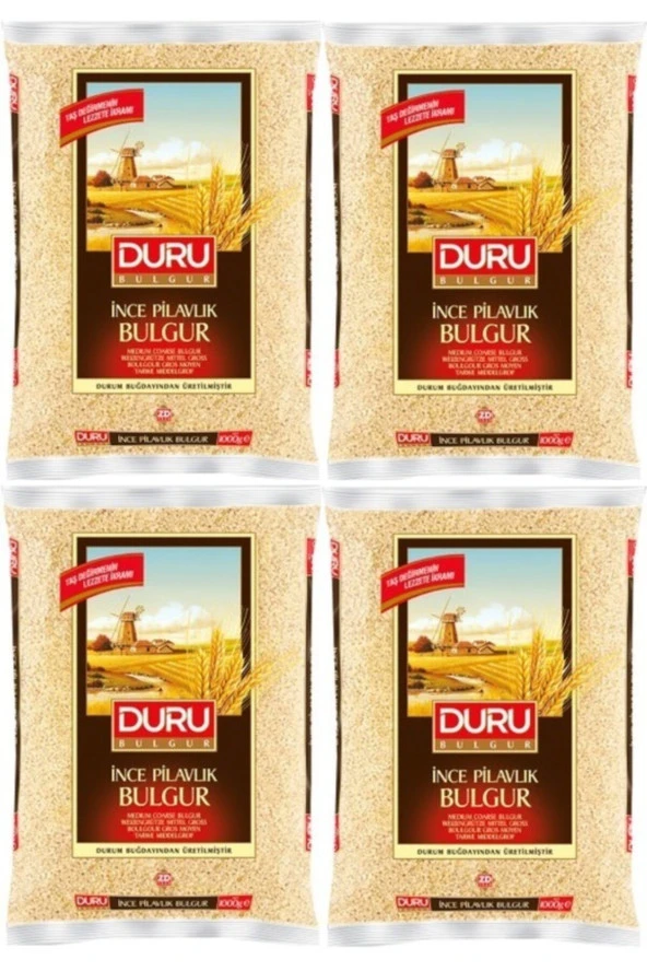 DURU Ince Pilavlık Bulgur 1 Kg X 4 Adet ürün görseli 1