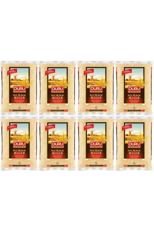 DURU Ince Pilavlık Bulgur 1 Kg X 8 Adet ürün görseli 1