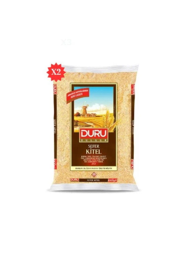 DURU BULGUR Sefer Kitel (İçli Köftelik ) Bulgur 1000Gr*2 ürün görseli 1