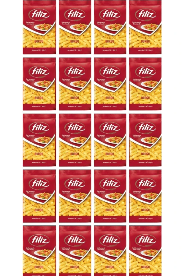 FİLİZ Makarna Burgu 500 Gr X 20 Adet ürün görseli 1
