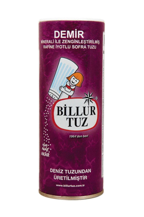 BİLLUR Demir Mineralli İyotlu Sofra Tuzu 500 Gr ürün görseli 1