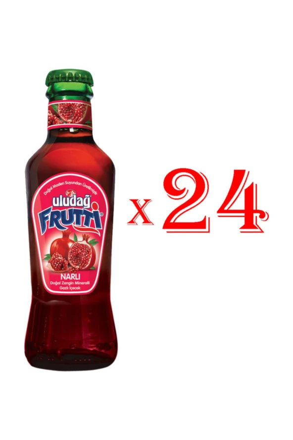 ULUDAĞ Frutti Meyveli Soda 200 Ml Nar X 24 Adet ürün görseli 1